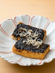 厚揚げの特製トースター焼き