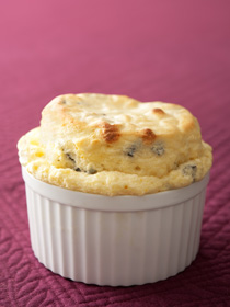 チーズの海苔入りスフレ