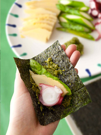 初夏の野菜 海苔手巻き