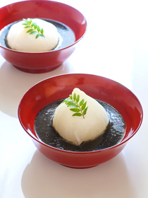 新玉ねぎの海苔汁