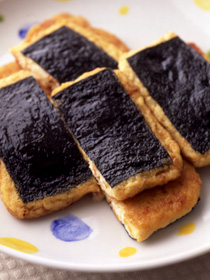 豆腐の磯辺焼き